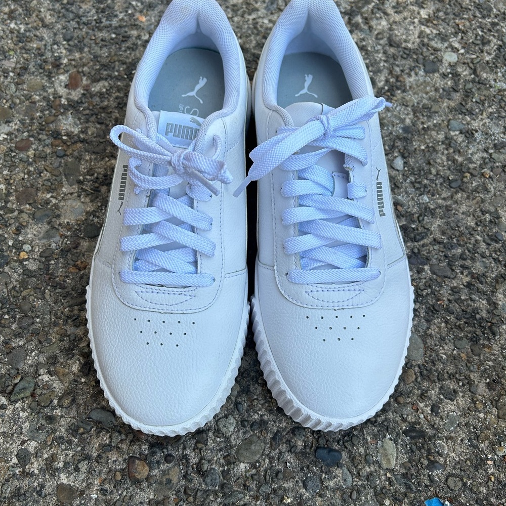 Puma SoftFoam White Lace-Up Sneakers